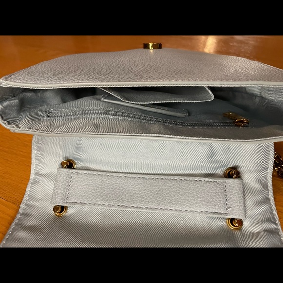 Blue suede & faux leather crossbody - Picture 6 of 6